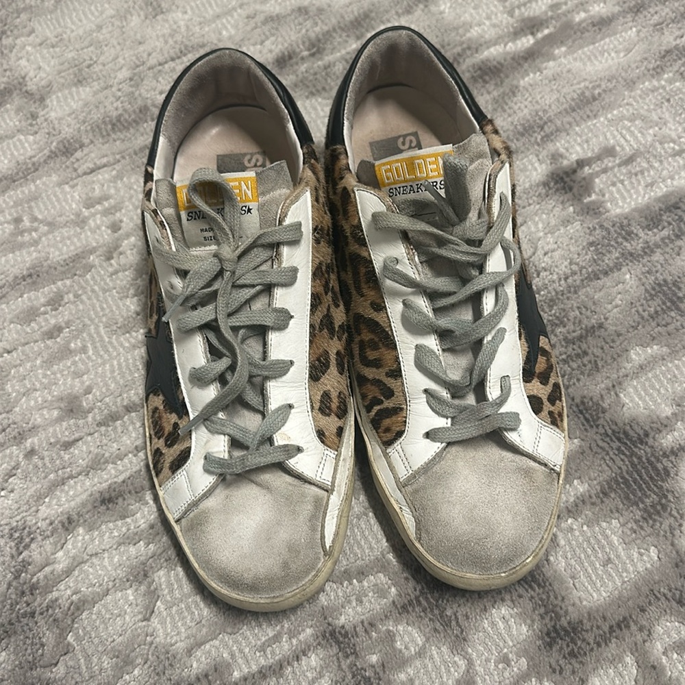 Leopard Superstar Golden Goose